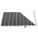 ZESTAW OGRODZENIOWY Z WPC 1138X(105-186)CM CZARNY