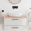 BLAT DO ŁAZIENKI JASNOBRĄZOWY 80X40X(2-4)CM LITE DREWNO