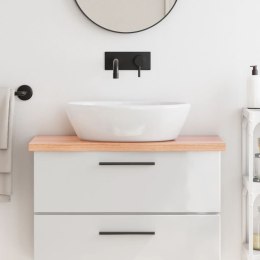 BLAT DO ŁAZIENKI JASNOBRĄZOWY 80X40X(2-4)CM LITE DREWNO