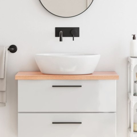 BLAT DO ŁAZIENKI JASNOBRĄZOWY 80X40X(2-4)CM LITE DREWNO