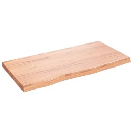 BLAT DO ŁAZIENKI JASNOBRĄZOWY 80X40X(2-4)CM LITE DREWNO