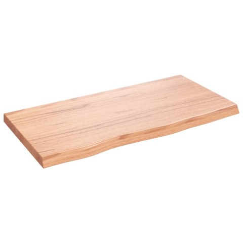 BLAT DO ŁAZIENKI JASNOBRĄZOWY 80X40X(2-4)CM LITE DREWNO