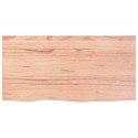 BLAT DO ŁAZIENKI JASNOBRĄZOWY 80X40X(2-4)CM LITE DREWNO