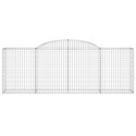 KOSZE GABIONOWE 17 SZT 300X50X100/120CM GALWANIZOWANE ŻELAZO