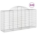 KOSZE GABIONOWE 20 SZT 200X50X100/120CM GALWANIZOWANE ŻELAZO