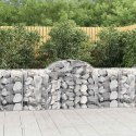 KOSZE GABIONOWE 20 SZT 200X50X80/100CM GALWANIZOWANE ŻELAZO