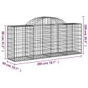 KOSZE GABIONOWE 20 SZT 200X50X80/100CM GALWANIZOWANE ŻELAZO