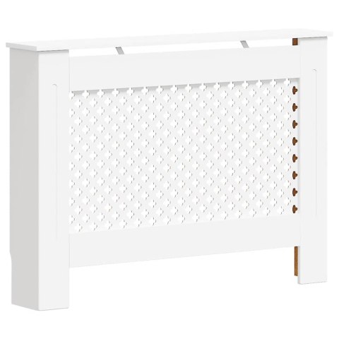 OSŁONY NA KALORYFER GRZEJNIK 2 SZT. BIAŁE 112X19X81,5CM MDF