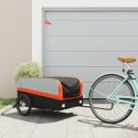 PRZYCZEPKA ROWEROWA CZARNO-POMARAŃCZOWA 45 KG ŻELAZO