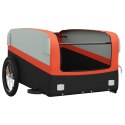 PRZYCZEPKA ROWEROWA CZARNO-POMARAŃCZOWA 45 KG ŻELAZO
