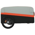 PRZYCZEPKA ROWEROWA CZARNO-POMARAŃCZOWA 45 KG ŻELAZO
