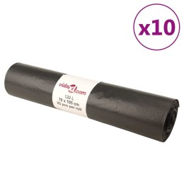 WORKI NA ŚMIECI, 250 SZT., CZARNE, 120 L