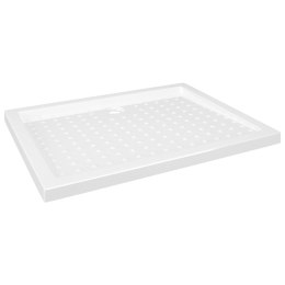 BRODZIK PRYSZNICOWY Z WYPUSTKAMI BIAŁY 90X70X4CM ABS