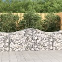 KOSZE GABIONOWE 18 SZT 200X50X80/100CM GALWANIZOWANE ŻELAZO