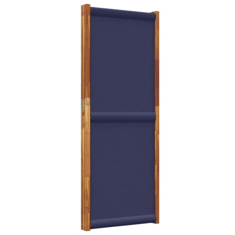 PARAWAN 3-PANELOWY CIEMNONIEBIESKI 210X180CM