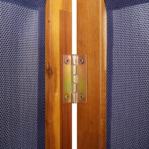 PARAWAN 3-PANELOWY CIEMNONIEBIESKI 210X180CM