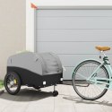 PRZYCZEPKA ROWEROWA CZARNO-SZARA 45 KG ŻELAZO