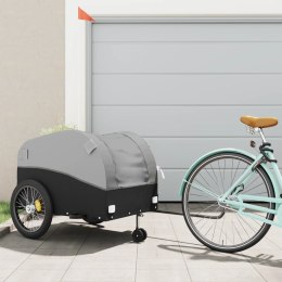 PRZYCZEPKA ROWEROWA CZARNO-SZARA 45 KG ŻELAZO