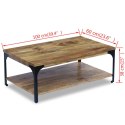 STOLIK KAWOWY Z DREWNA MANGO 100X60X38CM