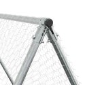 KLATKA DLA KURCZĄT SREBRNA 400X100X190CM STAL GALWANIZOWANA