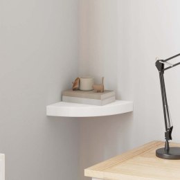 NAROŻNA PÓŁKA ŚCIENNA BIAŁA 25X25X3,8CM MDF