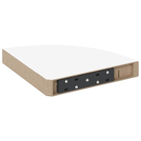 NAROŻNA PÓŁKA ŚCIENNA BIAŁA 25X25X3,8CM MDF
