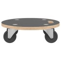 PLATFORMY TRANSPORTOWE 2 SZT. OKRĄGŁE Ø38X11,5CM 250 KG