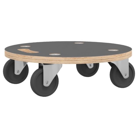 PLATFORMY TRANSPORTOWE 2 SZT. OKRĄGŁE Ø38X11,5CM 250 KG