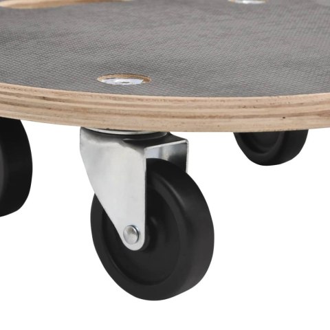 PLATFORMY TRANSPORTOWE 2 SZT. OKRĄGŁE Ø38X11,5CM 250 KG