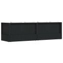 SOFA OGRODOWA Z PODUSZKAMI POLIRATTAN CZARNA