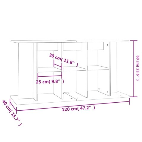 SZAFKA POD AKWARIUM BRĄZOWY DĄB 120X40X60CM
