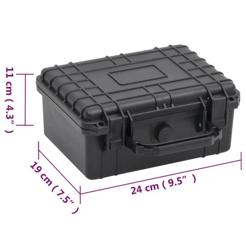 WALIZKA LOTNICZA CZARNA 24X19X11CM PP