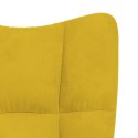 FOTEL BUJANY MUSZTARDOWY TAPICEROWANY AKSAMITEM