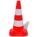 ODBLASKOWE PACHOŁKI DROGOWE CZERWONO-BIAŁE 50CM