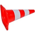 ODBLASKOWE PACHOŁKI DROGOWE CZERWONO-BIAŁE 50CM