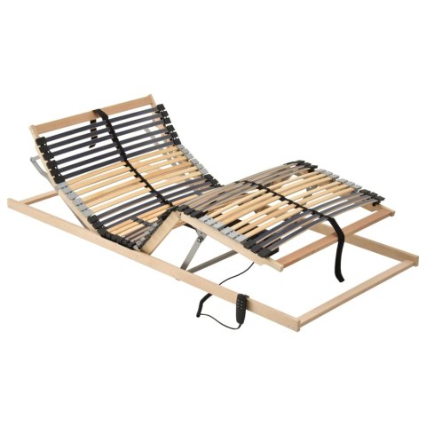 ELEKTRYCZNY STELAŻ DO ŁÓŻKA Z 42 LISTWAMI 7 STREF 90X200CM