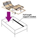 ELEKTRYCZNY STELAŻ DO ŁÓŻKA Z 42 LISTWAMI 7 STREF 90X200CM