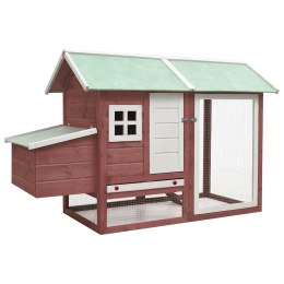 KLATKA DLA KURCZĄT MOKKA 170X81X110CM DREWNO SOSNY I JODŁY