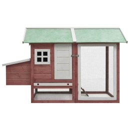 KLATKA DLA KURCZĄT MOKKA 170X81X110CM DREWNO SOSNY I JODŁY