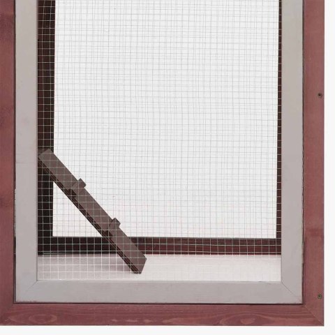 KLATKA DLA KURCZĄT MOKKA 170X81X110CM DREWNO SOSNY I JODŁY