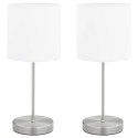 LAMPY STOŁOWE 2 SZT. DOTYKOWE BIAŁE E14