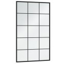 LUSTRO ŚCIENNE CZARNE 100X60CM METAL