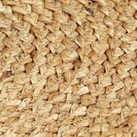 MATY NA STÓŁ 6 SZT. GŁADKIE NATURALNE 38CM OKRĄGŁE JUTA