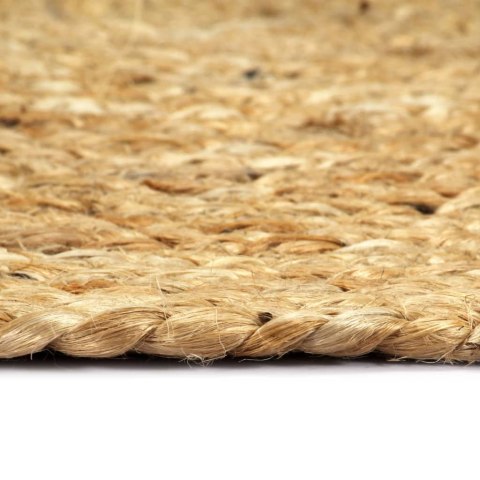 MATY NA STÓŁ 6 SZT. GŁADKIE NATURALNE 38CM OKRĄGŁE JUTA
