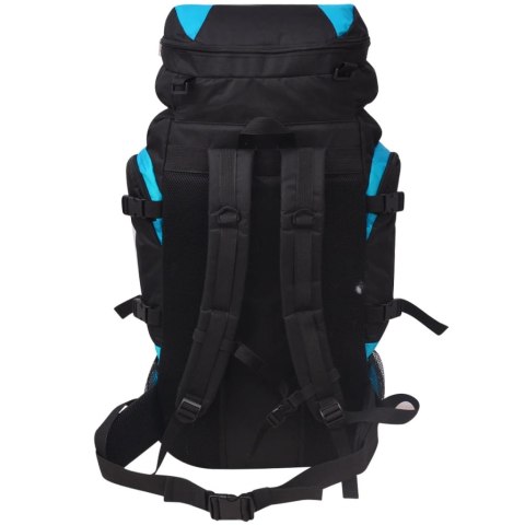 PLECAK TURYSTYCZNY XXL, 75 L, CZARNO-NIEBIESKI