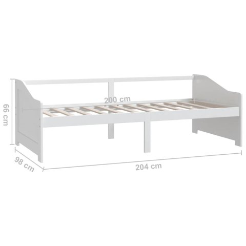 3-OSOBOWA SOFA/ŁÓŻKO BIAŁA DREWNO SOSNOWE 90X200CM