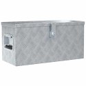 ALUMINIOWA SKRZYNIA 61,5X26,5X30CM SREBRNA