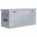 ALUMINIOWA SKRZYNIA 61,5X26,5X30CM SREBRNA