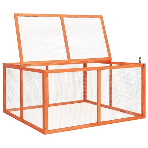 KLATKA DLA KRÓLIKA 124X120X60CM DREWNO JODŁOWE