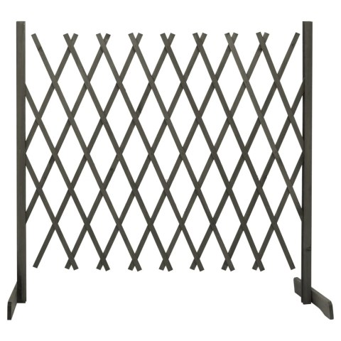 OGRODOWY PŁOT KRATKOWY SZARY 180X100CM LITE DREWNO JODŁOWE